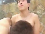 Japanese Gay Gets Oral Sex and Handjob on the Beach