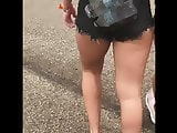 Sweet Thick Thighs n Ass Black Jean Shorts Rock Fest - Tasty